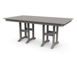 POLYWOOD® Lakeside Dining Table, Slate Grey Polywood