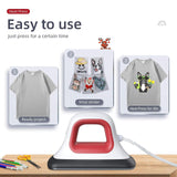 Heat Press - 7" x 3.8" Heat Press Machines for T Shirts Shoes Bags Hats and HTV Vinyl Projects & Portable Easy Iron Press Machine for Heating Transfer HYTIREBY