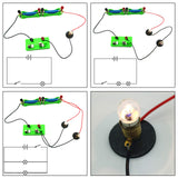 EUDAX DIY Physics Experiment Model Kit Electromagnetic Materials Electromagnet and Basic Electricity Discovery Circuit for School Lab Creative Educational Science Projects Teaching Equipment EUDAX