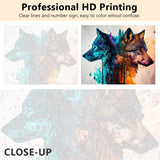 TUMOVO Paint by Numbers Wolf DIY Paint by Numbers for Adults Beginner Animals Paint by Number Kits on Canvas with Brushes and Acrylic Pigment Gift for Home Wall Decorations 16"x20"(Frameless) TUMOVO