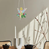 TDFERAN Diamond PaintingPendant Diamond Art Jewelry DIY Fairy Diamonds Art Decoration Kit Garden Window Pendant, Gem Art Hanging Wall Home Window Decoration Adult Digital Painting Crafts TDFERAN