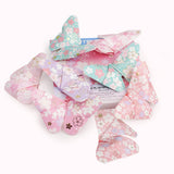 CUTBLAJAT 112 Sheets Heavier Origami Paper Japanese Cherry Blossom Pattern Sakura Bronzing Chiyogami 6" 15cm Washi Easy Fold Paper for Beginner cutblajat