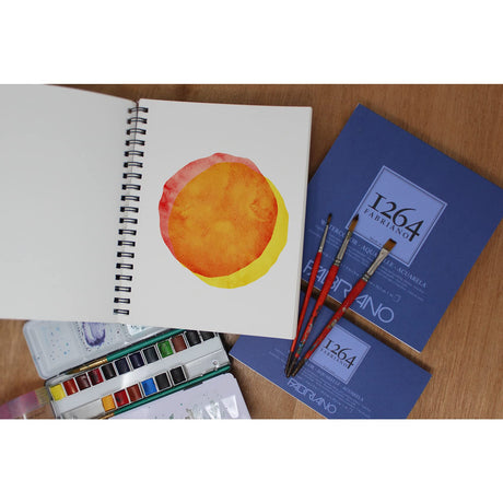 Fabriano 1264 Watercolor Pad, 9 x 12, Bright White Fabriano