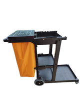 Simpli-Magic 79191 Janitorial Cart, Commercial, Black SIMPLI-MAGIC
