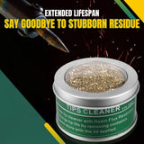 Flexzion Soldering Iron Tip Cleaner, Soft Coiled Brass Wire Sponge Stainless Steel Holder with Rosin Flux Flexzion