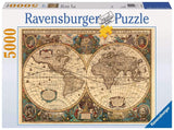 Ravensburger Antique World Map, 5000pc Jigsaw Puzzle Ravensburger