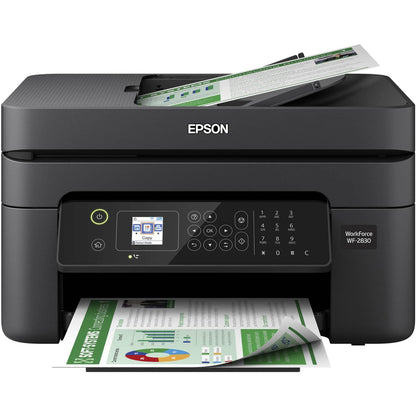 Epson Workforce WF-2930 Wireless All-in-One Printer with Scan, Copy, Fax, Auto Document Feeder, Automatic 2-Sided Printing and 1.4" Color Display