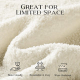 Zelimon Couches for Living Room, 82” Spacious Deep Seat Sofa for Living Room/Bedroom/Office/Apartment, Sofa Bed for Small Spaces, Detachable Futon Couch Cover, Easy to Install, Beige Teddy Fleece Zelimon