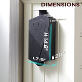 SOULYI Mounted Biometric Gun Safe For Pistols, Auto Open Handgun Safe, Pistol Safe With Fingerprint Keypad Key Quick Access For Guns Storage By Desk Nightstand Wall Cabinet Frosted Black SOULYI