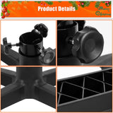 Rolling Christmas Tree Stand Universal Rolling Christmas Tree Stand with Wheels, Rolling Christmas Tree Holder Base for Artificial Trees up to 9 ft, Heavy Artificial Xmas Tree Stand Base with Casters Hammrit