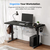 SIAGO Electric Standing Desk Adjustable - 48 x 24 Inch Sit Stand up Desk with Cable Management - 3 Memory Preset Adjustable Height Desk Computer Home Office Desk SIAGO