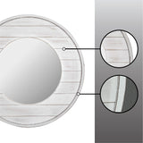 FirsTime & Co. Ellison Shiplap Accent Wall Mirror, 27", Aged White FirsTime & Co.