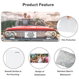 4 Pcs Sublimation License Plate Blanks, Aluminum Metal Car License Plate Label, DIY Picture Thermal Transfer Blank Sublimation for Customized Design Work (0.45mm-4Pcs) DOYOQI