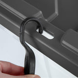 Sterilite 4-Pack Modular Stacker Box, Durable Clear Plastic Storage Bins with Latching Lids, 160 Quart - Stackable Organizing Container Boxes for Closet, Bathroom, and Office Sterilite