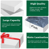 STYPOP 12 Pack Gift Boxes with Lids for Present - 6 Extra Large 17" (4" Deep) & 6 Large 14" (2" Deep) White Gift Boxes for Clothing Wrapping, Christmas STYPOP