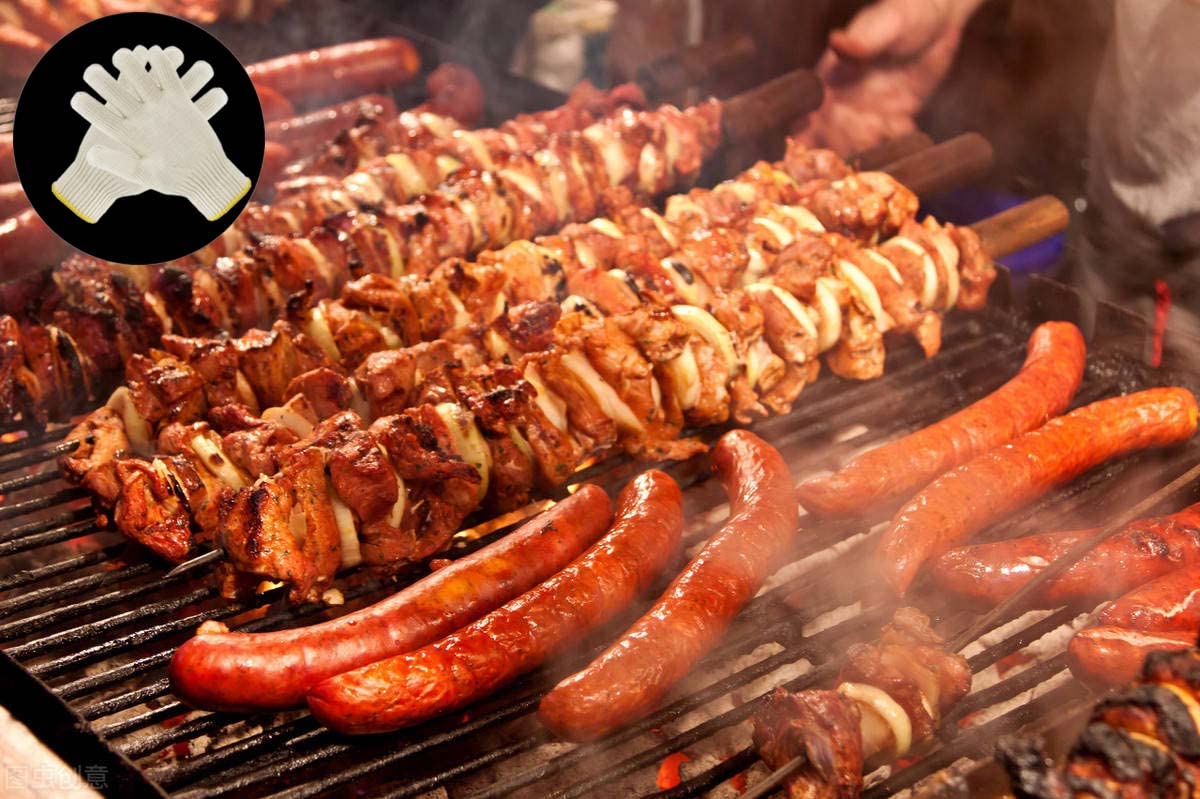 4 Pairs Oven Gloves with Fingers,Heat Resistant Gloves for Cooking,Grill Gloves,BBQ Gloves,Heat Resistant Gloves for Sublimation for Men/Women SAIDIC