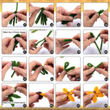 TOAOB 200pcs Pipe Cleaners Craft DIY Sunflowers Bouquets Making Kit Chenille Stems Artificial Flowers Craft Kit for DIY Art and Crafts Party Wedding Home Decorations TOAOB THE ONE AND ONLY BABY