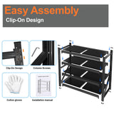 Umeiga 59" W Heavy Duty Garage Shelving, 6000LBS Garage Storage Shelves Industrial Shelving Unit, 4 Tier Adjustable Metal Shelving for Basement, Shop, Warehouse, 59" W x 24" D x 59" H Umeiga