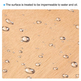 PATIKIL 12"x9" Wooden Paint Palette, Wood Painting Palette Color Mixing Rectangle Paint Tray Palette with Thumb Hole for Oil Watercolor Artist, Brown PATIKIL