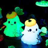 LET'S RESIN Halloween Resin Molds Silicone, Cute Ghost Silicone Molds & Cat Pumpkin Epoxy Resin Molds with Witch Hat,Perfect for Resin Casting,Halloween Party, Thanksgiving Autumn Decor, Gifts(2PCS) LET'S RESIN