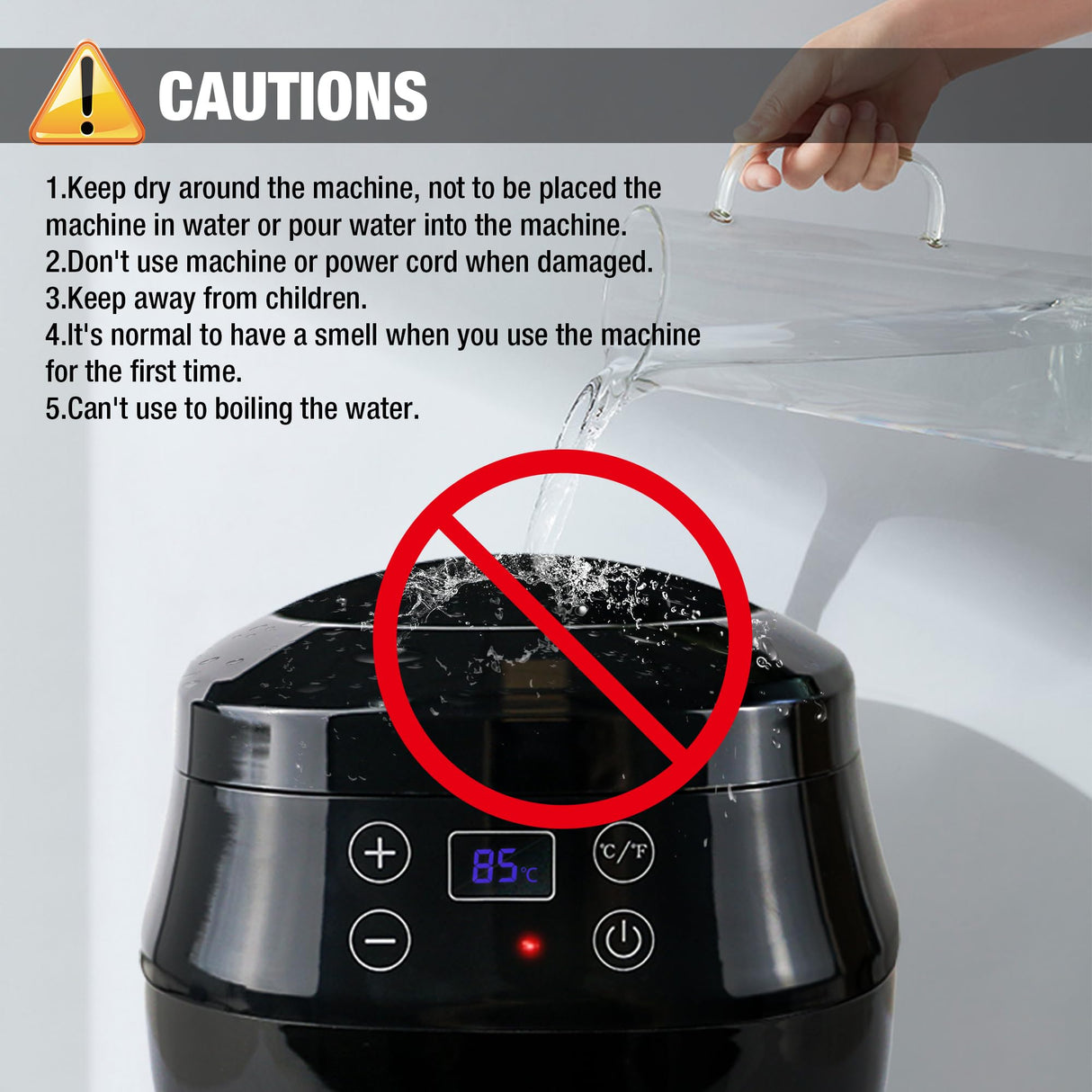 VALLYDOM Wax Melter, Candle Making Kit, Wax Pot 1000ml Capacity, Candle Jars for Making Candles, Wax Melter for Candle Making, with Spoon, Can be Used to Make Soy Wax, Soap Making Kit for Adults VALLYDOM