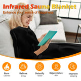 Buyplus Infrared Sauna Blanket, Portable Infrared Blanket for Relaxation, Sauna for Home Use with 95-167°F Temp Range & 30-60 Minutes Timer, 6'Lx2.5'W Buyplus