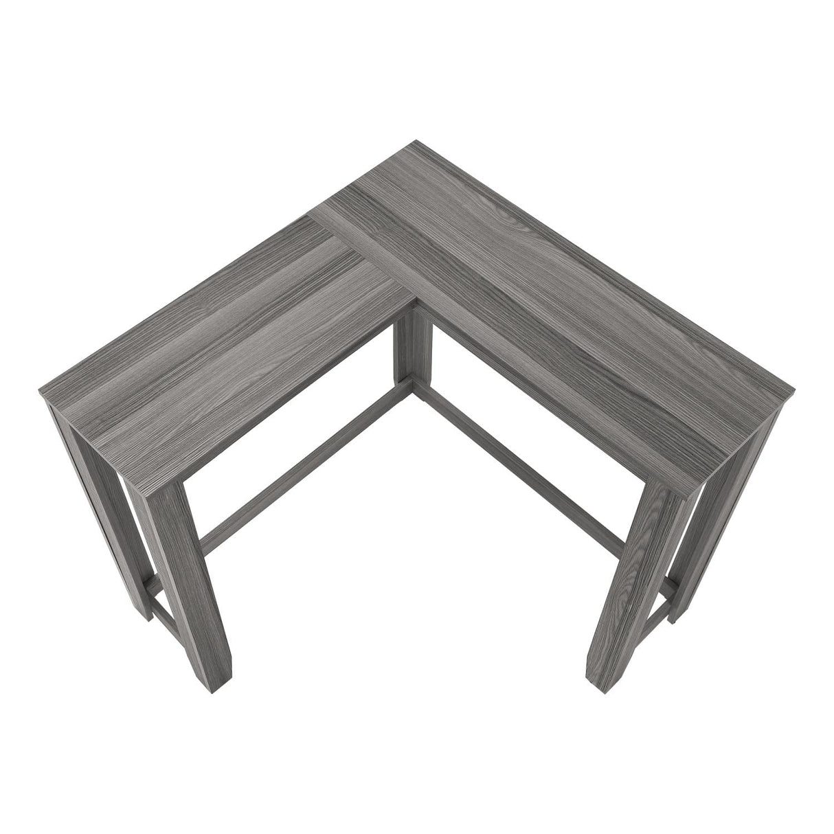 Monarch Specialties 3658 Accent Table, Console, Entryway, Narrow, Corner, Living Room, Bedroom, Laminate, Grey, Contemporary, Modern Table-36, 35.5" L x 35.5" W x 32" H Monarch Specialties