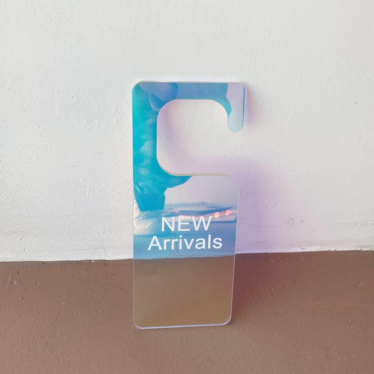 5pcs of Acrylic Door Hanger Blank,Personalised Acrylic Wedding Name Sleeping Door Hanger Sign,Acrylic Baby Wardrobe Dividers (Clear) XIAOYUE