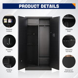 Yizosh Large Gun Safe for Home Rifle and Pistol,Quick Access Gun Safe,Gun Cabinet with Removable Shelf,Gun Cabinet,Rifle Safe Yizosh