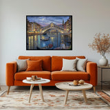 CHWGLFGG 5D Diamond Art Kits for Adults Beginners, Landscape Venice Canal Grande Diamond Painting Kits, DIY Full Round Drill Paint by Diamonds Dot Gem Art for Adults, Home Wall Decor 12x16 Inch CHWGLFGG