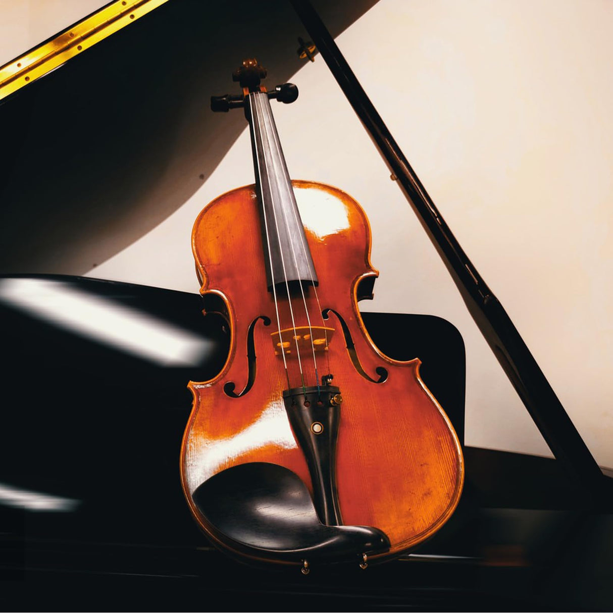 Violin for Beginners, Natural Acoustic 4/4 Violin for Adult Violin DIY Accessories Musical Instruments for Present, Full Sized 4/4 Violin (Not Included Bow) Focefec