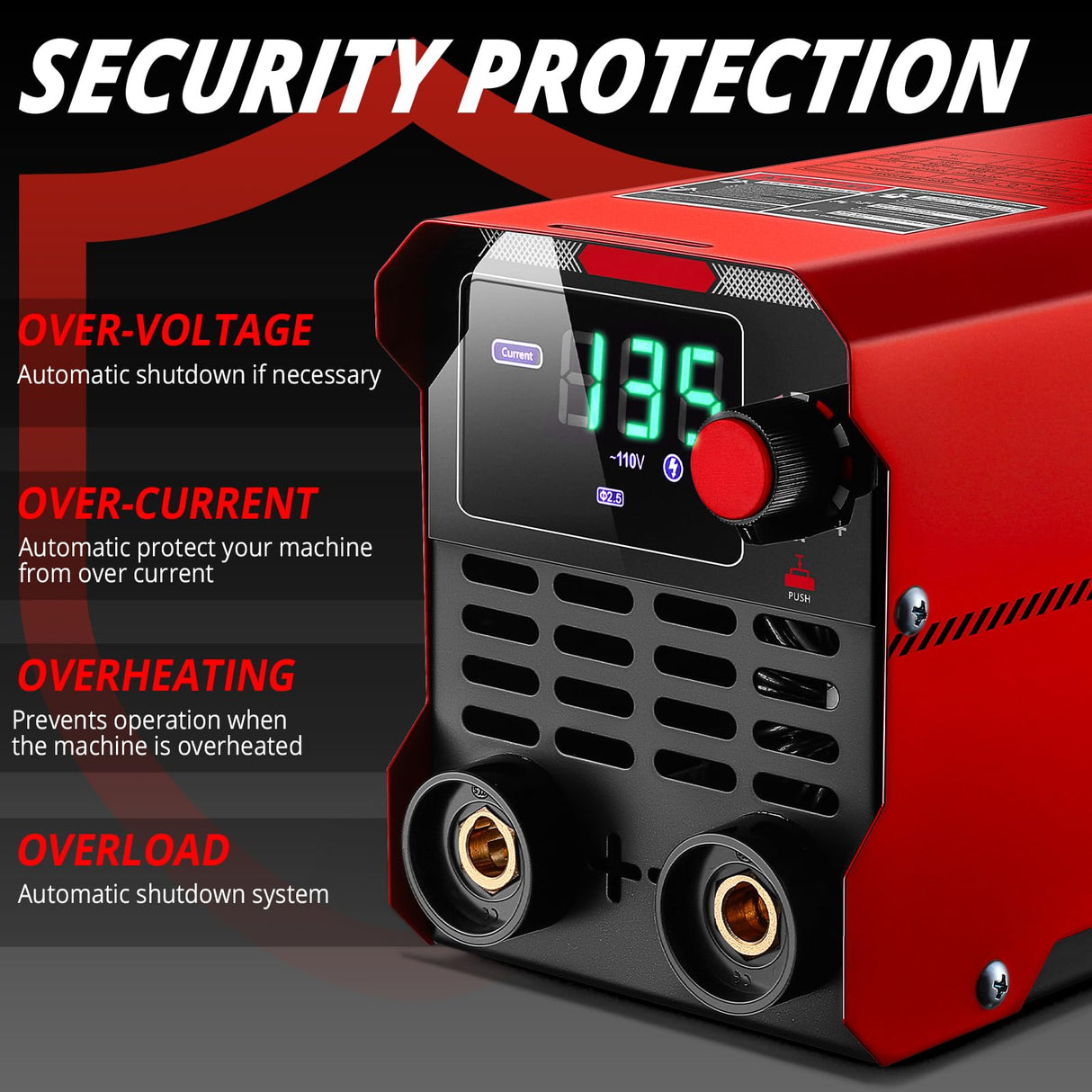 Mini Stick/Lift TIG Welder：DEKOPRO 135Amp 110V MMA Portable ARC Welding Machine Kit with Lift TIG Torch, IGBT Digital Display LCD, Hot Start, Arc Force, Anti-Stick DEKOPRO