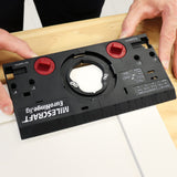 Milescraft 1342 Euro Hinge Jig – Concealed Hinge Jig, Drilling Guide, Drill Guide Jig for Framed and Frameless Cabinets. Metal Drill Guide Produces Perfect Hinge Holes. 35 mm Forstner Bit Included Milescraft