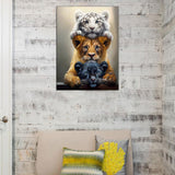 GXGLLPZBY DIY Tiger Animal Diamond Painting Kits, 5D Diamond Art for Beginners Adults, Round Full Drill Diamond dot Art Kits,Gem Art for Adults Home Wall Decor 11.8x15.8in GXGLLPZBY