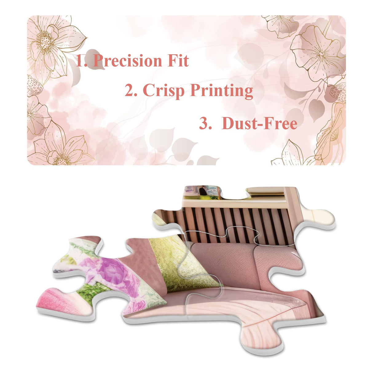 Tea Time Cabin Puzzle 1000 Piece for Adults, Book Cozytime Garden Jigsaw Puzzles, Dog Plant Puzzle BBOLDIN