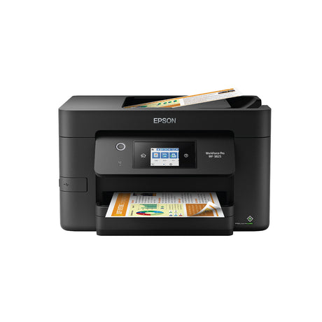 Epson Workforce Pro WF-3823 Wireless All-in-One Printer with Auto 2-Sided Printing, 35-Page ADF, 250-Sheet Paper Tray and 2.7" Color Touchscreen, Black Epson