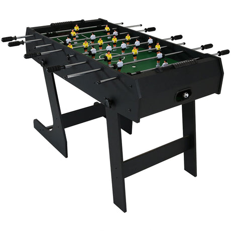 Sunnydaze 48-Inch Indoor Folding Foosball Table - Hollow Metal Rods - Space Saving Design Sunnydaze
