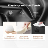 BestMassage | Recliner Chair | No Massage Function | Leather Black | with Lumbar Support, Adjustable Push Back, Wide Armrests, Footrest & Padded Seat | Easy Assembly | for Living Room, Home Theatre BestMassage