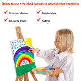 Stretched Canvas for Painting - 8x10 Inch/20 Canvas Value Pack - Triple Primer Acid Free 100% Cotton Blank Canvas for Painting Supplies Oil and Acrylic Pouring Art Watercolor Hdviai