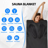 Infrared Sauna Blanket-Sauna Blanket, Far Infrared Sauna, Portable Infrared Sauna for Home, 176℉ Max, 30-90 MinTimer, 6 ft X 3 ft Saupaolo