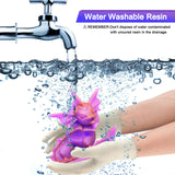 RepRapper Dual Color Water Washable 3D Printer Resin, 405nm Fast UV-Curing Color Change 1kg 3D Printing Resin Photopolymer Sensitive Resin for LCD Printer, Blueish Purple, 1000g RepRapper