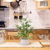365 Blooming Decor 18 inch Tall White Potted Faux Bamboo Plant- Luxury Artificial Bamboo Tree in White Pot for Home, Office, Kitchen, Counter Top, Indoor Decor, Money Tree, Lucky Bamboo Tree. 365 BLOOMING DECOR INC.