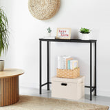 YBING Narrow Console Table Small Entryway Table Thin Table Sofa Side Table Hallway Table for Living Room Foyer Bedroom Corridor Office Black YBING