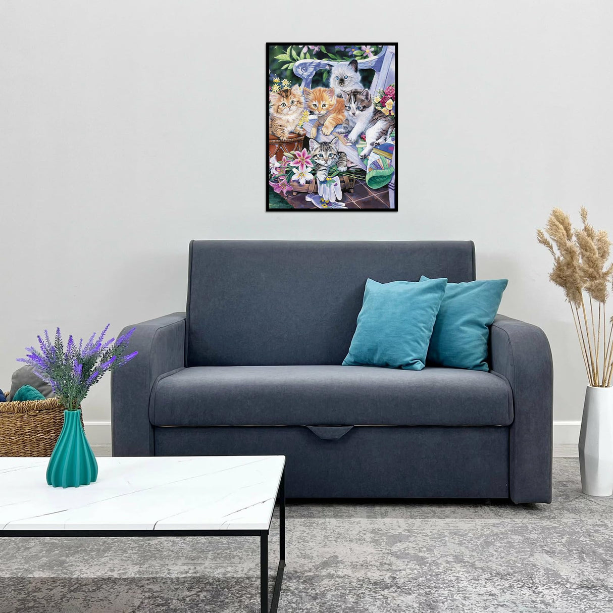 100 Piece Puzzles for Kids Cat Puzzles 100 Piece Puzzles for Adults, Cute Kitten Group Puzzles 100 Pieces for Adults, 100 Piece Seniors Puzzles Kids Puzzles Perfect Gardening Buddies 100 Piece Puzzle CHengQiSM