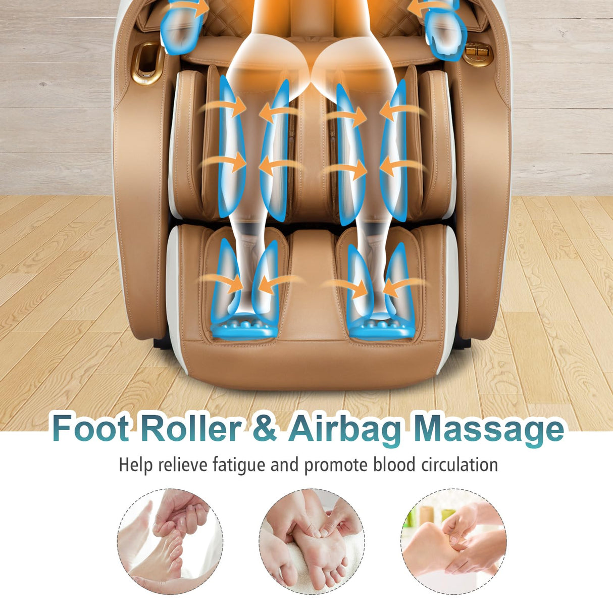 Giantex Full Body Massage Chair, Zero Gravity Shiatsu Massage Recliner with SL Track, Voice Control, Heat, Foot Roller, Thai Yoga Stretch, Airbags, 12 Auto Modes, 5 Manual Modes, Free Indoor Delivery Giantex