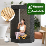 WSBXBB Bamboo Sauna Chair, Portable Steam Sauna Chair Indoor, Steam Sauna Seat, Great for Portable Sauna Box for Home, Steam Sauna Accessories. Outdoor Camping Fishing Beach Chair WSBXBB