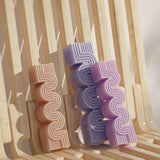 2 Pack S Geometry Candle Mold Geometric Lines Spiral Pillar Resin Casting Mold Resin Making Molds Silicone Mold for Candle Home Decorate Candle Making 3D Animal Mold ESEENS