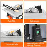 Table Saw for Jobsite, Prostormer 8-Inch Portable Tablesaw 25-Inch Rip Capacity,11-Amp Compact Benchtop Saw with Sliding Miter Gauge for Woodworking & DIY Prostormer