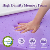 SINWEEK 3 Inch Gel Memory Foam Mattress Topper Queen Size, Ventilated High Density Pad for Back Pain, Bed Topper with Removable Soft Cover, CertiPUR-US Certified SINWEEK