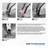 Allturn Upgraded Plastic Welder,Plastic Welding Kit 2 in 1,Hot Stapler Kit,Hot Staples,Plastic Welder Gun,Car Bumper Repair Kit for Most Plastics,Patent Number D970324(Yellow) Allturn